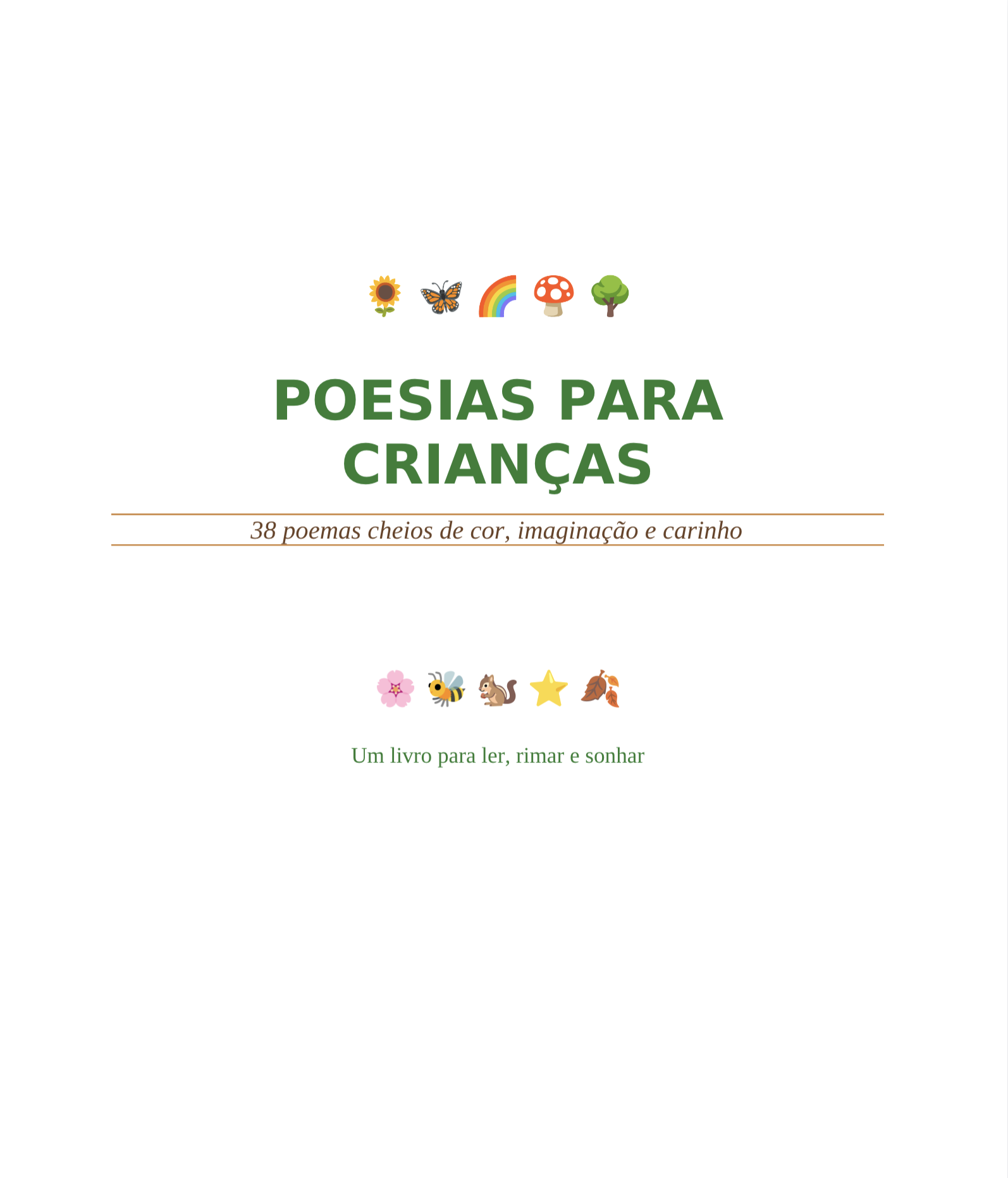Poesias para Crianças